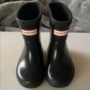 Hunter Kids Classic Black Rain Boots